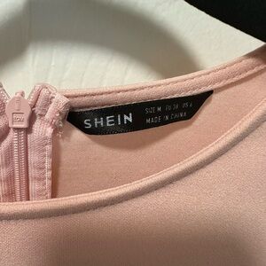 SHEIN Light Blush Pink Wide-Sleeve Jumpsuit